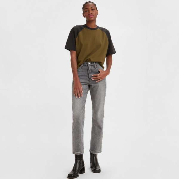 Levi's 501 - WORN IN cropped fit farmerke