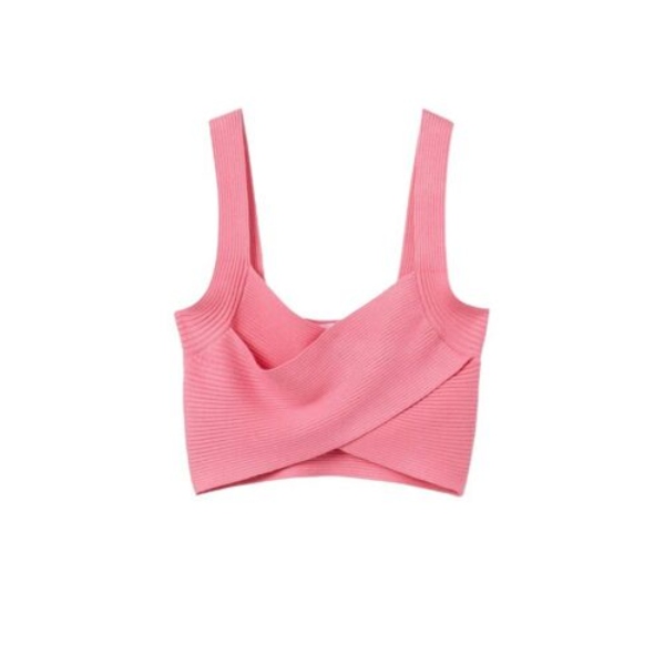 ROZE PLETENI CROP TOP