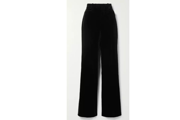 Crne pantalone ravnih nogavica